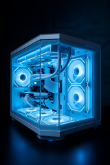 White end Gaming Pc intel i9 12900k NVIDIA RTX 5060 SSD RGB