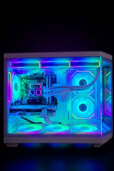 White end Gaming Pc intel i9 12900k NVIDIA RTX 5060 SSD RGB